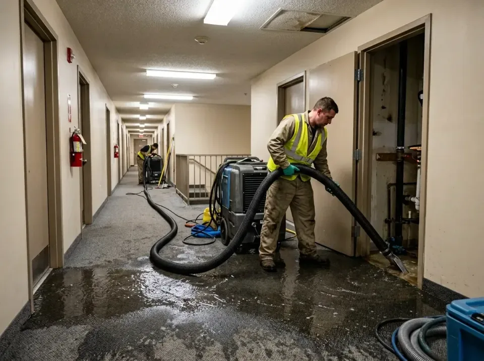 multi-unit-apartment-hallway-f-005 — frequently asked questions, Emergency Burst Pipe Water Extraction & Removal in Hanamaul…